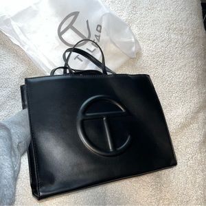 black telfar tote bag